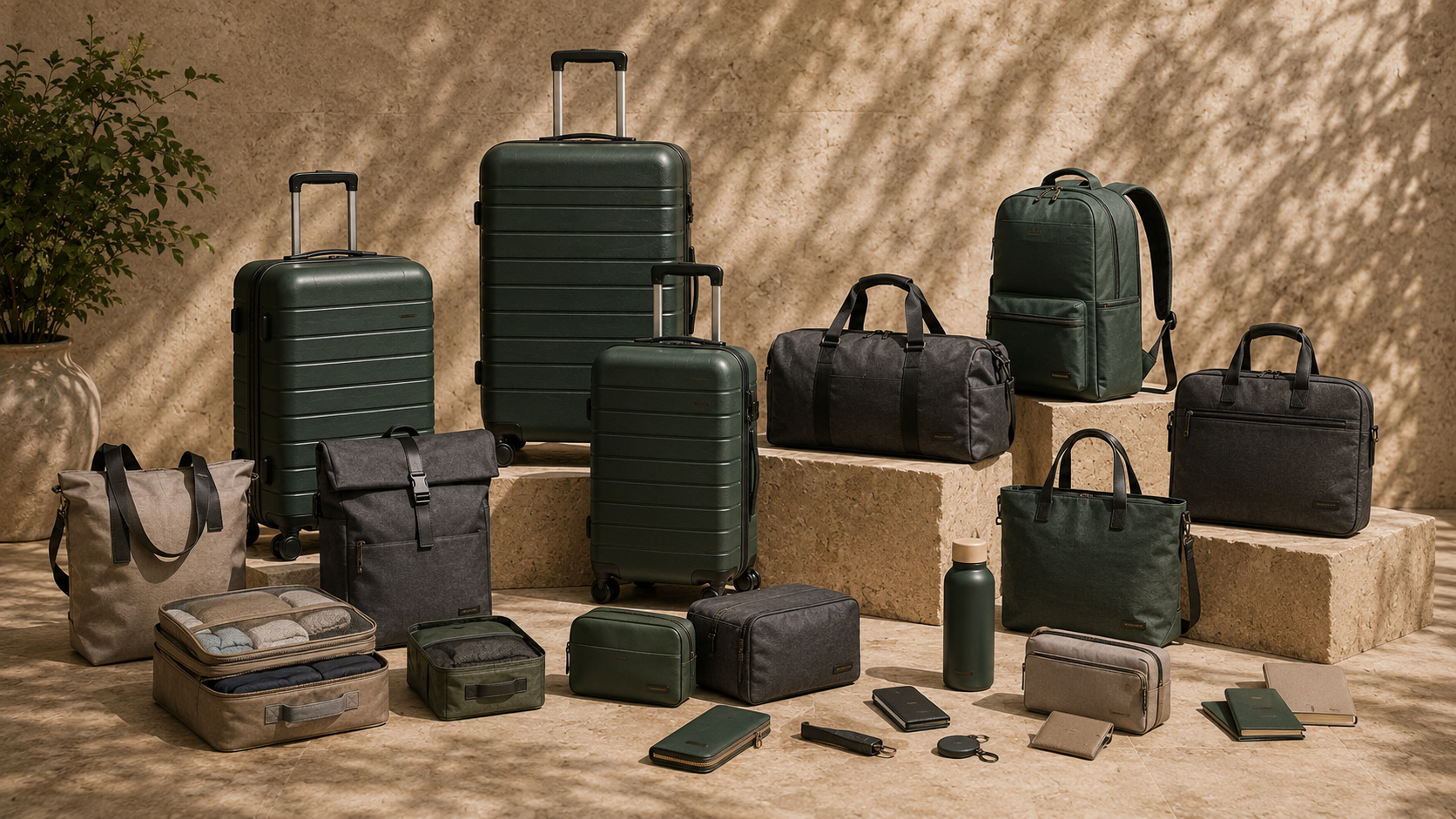 Wholesale product assortment including luggage, backpacks, duffles, totes, organisers and travel accessories
